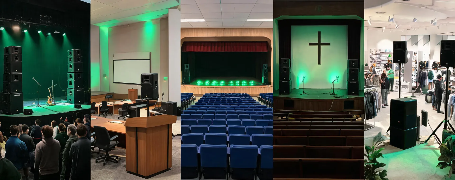 Mackie systems in different venue applications